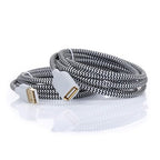 OKRAY White USB Extension Cable, 2-Pack 6FT Nylon Braided USB 2.0 Extension Cable - Type A Male to A Female Extender Cord with Gold-Plated Connector for USB Flash Drive, Keyboard, Printer, Webcam