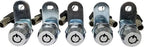 Admiral Locks Tubular Cam Lock, Keyed Alike Removable Key RV Compartment Storage Lock Cabinet Locks (Chrome Pack of 5, 5/8" 90°)