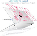 MEEgoodo Case for MacBook Air M4/M3/M2 13.6 inch 2025 2024 2022, Fit Model A3240 A3113 A2681, Compatible with MacBook Air 13 inch, Laptop Hard Shell Case with Keyboard Cover, Coquette Ribbon Bow