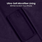 FireNova Designed for iPhone 15 Case, Silicone Upgraded [Camera Protection] Phone Case with [2 Screen Protectors], Soft Anti-Scratch Microfiber Lining Inside, 6.1 inch, Purple