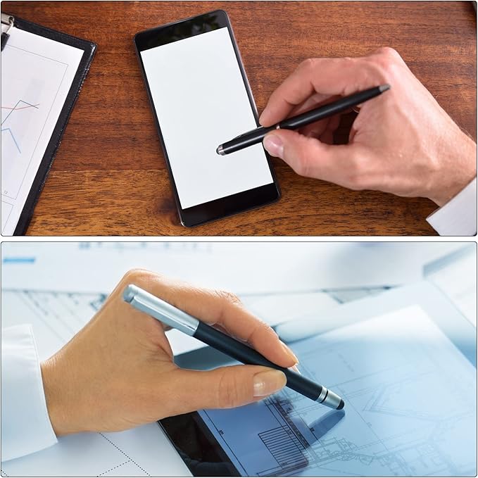 MECCANIXITY 6pcs 6mm Stylus Pen Fine Tips Conductive Fiber Capacitive Touch Screen Pens Tip Universal Replacement