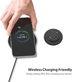 Magnetic Phone Grip Compatible with MagSafe,Magnetic Phone Ring Holder Finger Kickstand Wireless Charging Compatible,Adjustable Double Cell Phone Rings Gripper Stand for MagSafe iPhone - Black