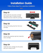 MLT-D101S Toner Cartridge Black 2-Pack High-Yield Replacement for Samsung MLT-D101S D101S Compatible with Samsung ML-2160 ML-2161 ML-2166W ML-2168 SCX-3400 SCX-3405FW SCX-3406W SF-760P Laser Printers