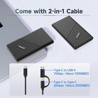 fanxiang 4TB External SSD Portable, Up to 2000MB/s, USB C External Solid State Drive External Hard Drive, USB 3.2 Gen2*2 Type-C SSD for iPhone 15/Pro/PC/Laptops/Creators/Gaming