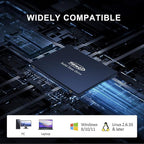 FS810 256GB SSD, 2.5" SSD SATA III 6Gb/s, Solid State Drives, Up to 560MB/s, 3D NAND TLC Flash, Internal SSD for Desktops and Laptops(Black)