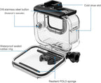 SOONSUN Waterproof Case for GoPro Hero 13 12 11 10 9 Black,196FT/60M Underwater Protective Diving Housing with Accessories, Built-in Dual Cold Shoe Mount to Connect Video Light and Microphone
