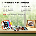 902XL 5 Combo Pack Ink Cartridge Compatible for HP 902 HP902 XL (2 Black CMY) Work with OfficeJet Pro 6978 6968 6970 6975 6960 6979 OfficeJet 6958 6962 6950 6954 6951 6956 6961 6963 6964 Printers