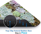 Cute Succulents Mouse Pad, Natural Plants Mousepad for Design, Anti-Slip Rubber Base Wireless Mouse Pads for Laptop