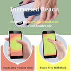 Phone Grip Strap Holder, 4 Pack Adhesive Flat Cellphone Stand Handle Kickstand Case with Elastic Finger Loop for Most Smartphones and Mini Tablets - Gold, Black, Rose Gold, Silver