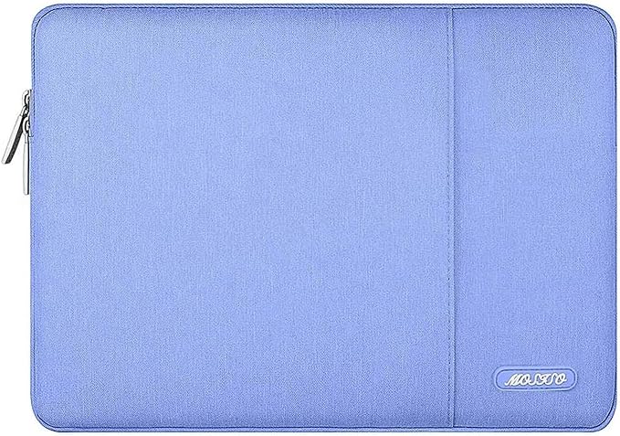 MOSISO Laptop Case 13 inch, 13 inch Laptop Sleeve Compatible with MacBook Air M4 M3 M2 M1 2025-2018 / Pro M2 M1 2025-2016, Polyester Vertical Computer Sleeve Bag with Pocket, Slate Blue