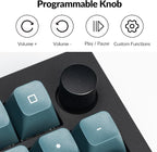 Keychron Q5 Pro Wireless QMK/VIA Mechanical Keyboard, 96% Layout Programmable Knob Full Aluminum Double-Gasket Design, Hot-swappable K Pro Brown Switch for Mac Windows Linux - Black