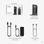 Plugable 13-in-1 USB C Docking Station 4K Triple Monitor with 100W Power Delivery | USB C Dock for Windows, Mac, ChromeOS, Thunderbolt | Driver Required | 3X HDMI and 3X DisplayPort (UD-ULTC4K)