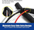 Automotive Wire Sheathing Split Wire Loom Braided Mesh Woven Cable Sleeve for Wires/Cable Cord Protector (5/16" - 65 Feet)