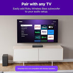 Roku Streambar SE | 2-in-1 TV Soundbar with Built-in 4K/HD/HDR Streaming, Premium Speakers, & Enhanced Speech Clarity for Crisp, Clear Dialogue - Quick Guided Simple Setup