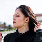 LUDOS Ultra USB C Headphones for iPhone 16 15 Pro Max Plus iPad Pro, 5 Years Warranty, Magnetic USB-C Earbuds for Samsung Galaxy S24 S23 Ultra S22 S21 FE S20 A55 A54 A53, USB Type C Earphone - Yellow
