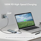 Acer USB C Hub, 7 in 1 USB C to Multi-Port Adapter for Laptop, 4K USBC to HDMI Splitter with 2 USBA 3.1&Type-C Data Port, PD 100W Charging Port, SD Card Reader for Computer, Desktop and More