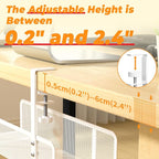 Under Desk Cable Management Tray, Wire Management Desk Cable Organizer Cable Management Box, Cord Organizer Storage for Office
