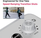 Zeapon EVO 125°Panorama Rotating Motorized Camera Slider, Powerful Quiet Motor for 5.5-11Lbs Payload, 23.6''/40cm Light Compact Slider Dolly with Carrying case, Buttons & App Control (D40 (15.7''))