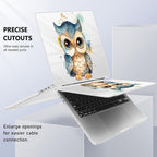 for MacBook Pro 16 inch Case 2019 2020 Release Model A2141, Plastic Hard Shell Cover with Keyboard Cover for MacBook Pro 16 inch with Touch Bar & Touch ID - Cute owl