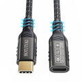 usb c extension cable short(0.8ft/0.25M),240W PD Fast Charging 20 Gbps USB 3.2 Gen 2 Data 4K ,usb c cable for usb male and female, Compatible with laptop, docking station, cell phone cord extension