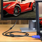 PASOW VGA to VGA Monitor Cable HD15 Male to Male for TV Computer Projector (50 Feet)