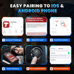 Thinkdiag2 All System Bidirectional Control OBD2 Diagnostic Scanner for iOS & Android, Bluetooth Scan Tool with CAN-FD Protocol, 15+ Reset Functions, ECU Coding, Active Test, AutoVIN, 1 Year Fr-ee