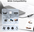 USB 3.0 Ethernet Adapter, WALNEW 1000Mbps Gigabit USB to Ethernet LAN Network Adapter, Aluminum USBA Male to RJ45 Female Cable Converter for MacBook,Chromebook,Surface, Laptop,Desktop,PC