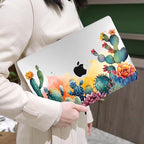 MEEgoodo Case for MacBook Air M4/M3/M2 13.6 inch 2025 2024 2022, Fit Model A3240 A3113 A2681, Compatible with MacBook Air 13 inch, Laptop Hard Shell Case with Keyboard Cover, Tropical Cactus