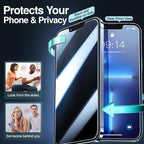 SMARTDEVIL 2PACK Privacy Screen Protector for iPhone 13 Pro Max/14 Plus 6.7inch Shatterproof Tempered Glass [True 28°Anti Spy] [9H Hardness] [Auto Dust-Elimination Install], [Bubble Free]