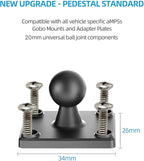 OHLPRO Heavy Duty Drill Base Tablet Holder Car Mount, iPad Mount for Truck Compatible with 7"-13" Tablets, Adjustable Angle, Sturdy Design, Ideal for Cars,Wall, Commercial Vehicles - Includes Screws