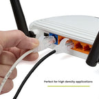 TRUECABLE Cat6 Component Rated Patch Cable, Unshielded (U/UTP), 10ft, Black, 28AWG Solid Copper, Snagless 10G High-Speed Ethernet Cable, PoE++ 4PPoE 100W, UL Listed, RoHS-3, 5 Pack