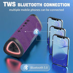 Vanzon Bluetooth Speakers V40 Portable Wireless Speaker V5.0 with 24W Loud Stereo Sound, TWS, 24H Playtime & IPX7 Waterproof, Suitable for Travel, Home&Outdoors,Hij-Purple