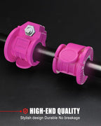 Barbell Clips 1 Inch Quick Release Weight Clamps 0.9-1.18inch Multi-Size Adjustable Olympic Clamps for Bars