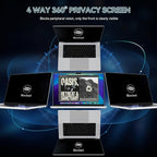 360° Privacy Screen for MacBook Pro 16 Inch (2021-2024, M1, M2, M3, M4), 4 Way Privacy Anti Glare Blue Light Filter Shield Film Anti Spy Laptop Protector for Mac 16.2In Computer