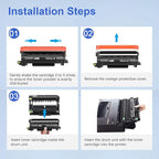 Toner Kingdom Compatible TN830XL Toner Replacement for Brother TN830XL TN830/XL/V/R TN-830XL with DCP-L2640DW HL-L2460DW HL-L2405W HL-L2480DW MFC-L2820DW MFC-L2760DW MFC-L2900DW XL (2 Black)
