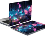 MEEgoodo Case for MacBook Air M4/M3/M2 13.6 inch 2025 2024 2022, Fit Model A3240 A3113 A2681, Compatible with MacBook Air 13 inch, Laptop Hard Shell Case with Keyboard Cover, Fantasy Forest