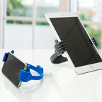HONSKY 3361942 Cute Thumbs Up Adjustable Tpu Flexible Mobile Cell Phone Tablet Computer Display Stand Holder for Bed Desk - Blue and Black