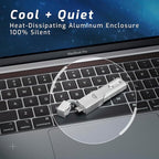 OWC Envoy Pro Mini 1TB (10Gb/s) SSD, Up to 940 MB/s Speed, Portable Flash Drive with USB-C and USB-A, Compatible with Mac, PC, Xbox, PS5, Professional Stick for Gaming, Storage, and Backup
