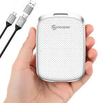PHIXERO P5PLUS Portable SSD 1TB Up to 550MB/s, USB 3.2 Gen 2 External Solid State Drive，USB C to C&A for Smartphone，Tablet，PC，Labtop (White)