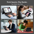 iPad Pro 13 inch Case with Keyboard (M4 2024), Flex Magnetic Detachable Backlit Keyboard for iPad Pro 13, Larger Multi-Trackpad, Landscape/Portrait, 160° Adjustable Stand, Slim Protective Case (Black)