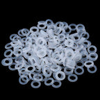 Keyboard Puller Keycap Removal Tool and 200 Pcs Rubber O-Ring Dampeners Plumbing Rubber O-Ring Seal for Switch and Mechanical Keyboard