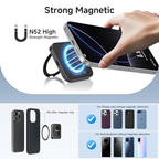 fanxiang 500GB Magnetic Portable SSD with 360° Rotating Stand, Up to 2000MB/s, USB-C 3.2 Gen 2x2 External Solid State Drive,Compatible with iPhone 15/16, Android,Mac, PC, and Tablets