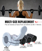 Barbell Clips 1 Inch Quick Release Weight Clamps 0.9-1.18inch Multi-Size Adjustable Olympic Clamps for Bars