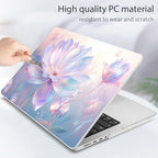 Tuiklol for MacBook Pro 14 Inch Case 2024-2021 Release M4 A3112 A3401 A3185/M3 A2918 A2992/M2 A2779/M1 A2442 Pro/Max,Hard Shell Case with Keyboard Cover & Screen Protector for Touch ID,Winter Flower