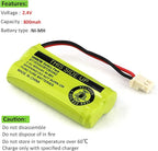 BT183342/BT283342 2.4V 800mAh Ni-MH Battery Compatible with AT&T VTech Cordless Phone Batteries BT166342/BT266342 BT162342/BT262342 CS6709 CS6609 CS6509 CS6409 EL52100 EL50003 (Pack 3)
