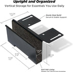 Moodular Add-ons Vertical Laptop Tray [Accessory Only - Requires Moodular Wooden Monitor Stand Slide Rails for Use] Black MSA-VLT