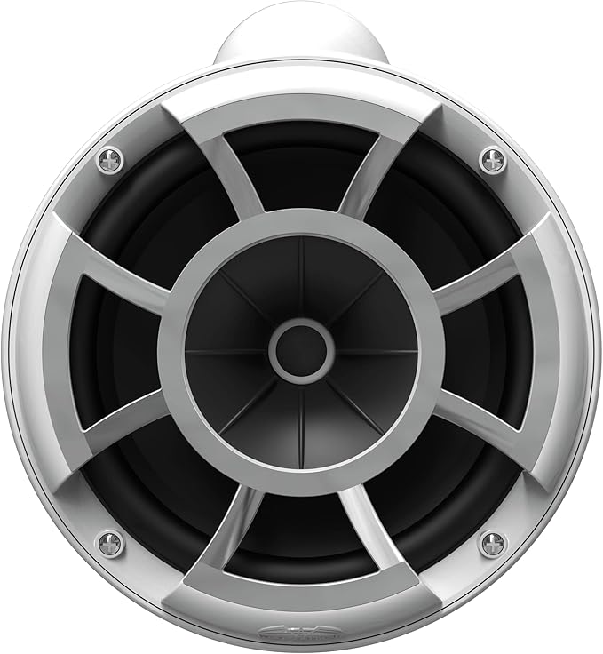 wet sounds Rev 8 White V2 Revolution Series 8" White Tower Speakers w/Swivel Clamp Base Mount
