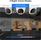 ONWOTE 16 Channel NVR PoE Security Camera System Wired, 12MP 4K 16CH Commercial NVR 4TB, Smart AI Color Night, 12x 6MP 122° Outdoor Audio IP Cameras, 12x Cables(Total 960ft), CCTV for Businesses Home