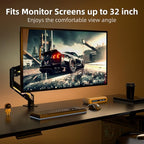 Suptek Monitor Mount Gas Spring Arm Desk Mount Stand - Fully Adjustable, Fits 32 inch Monitors, Weight Capacity up to 22 lbs (MD8WY)