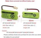DM221 BT183342/BT283342 2.4V 400mAh Ni-MH Battery Pack, Also Compatible with Cordless Phone Batteries BT166342/BT266342 BT162342/BT262342 CS6709 CS6609 CS6509 CS6409 EL52100 EL50003(4 Pack)